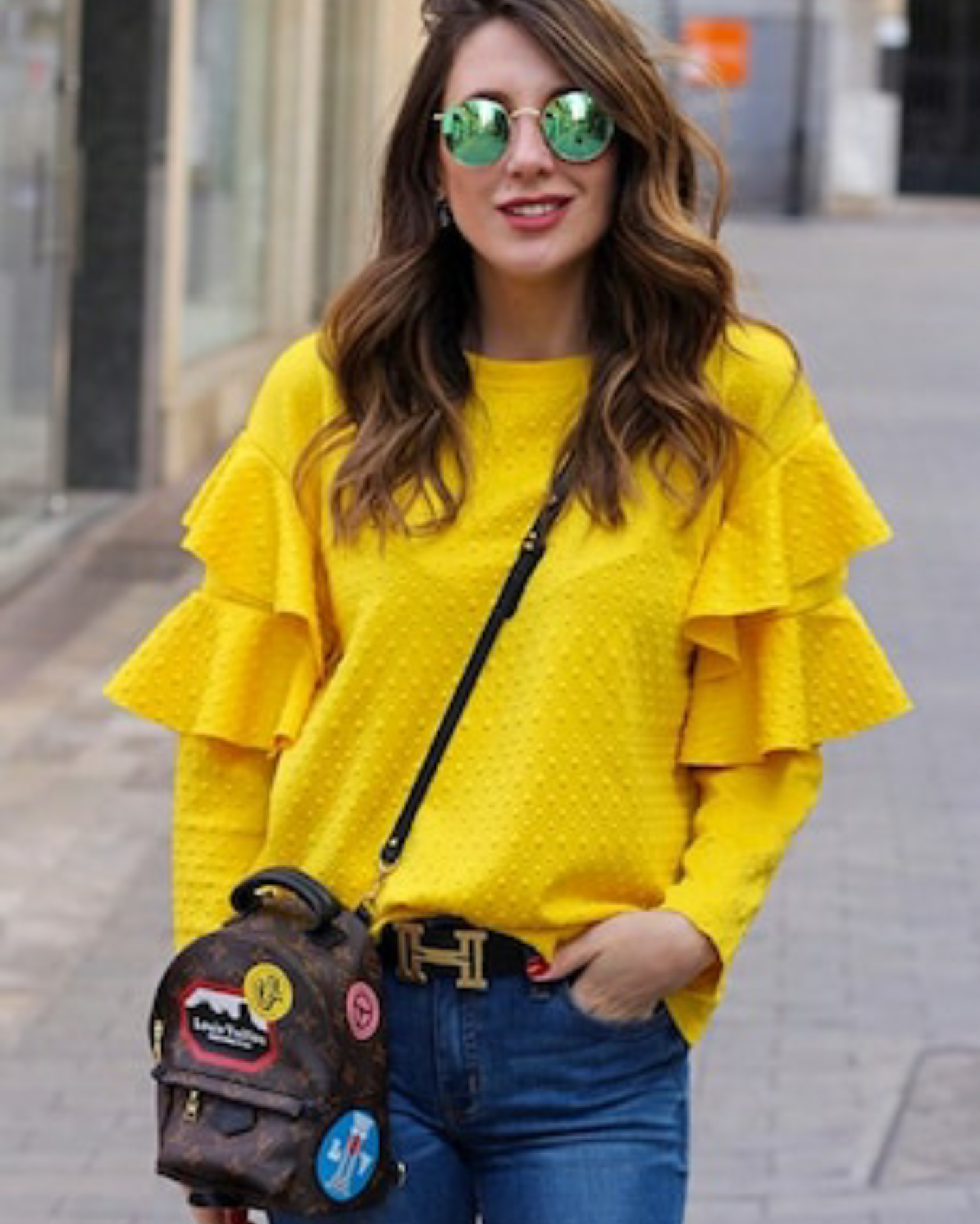 Blusa mangas rufle DAA