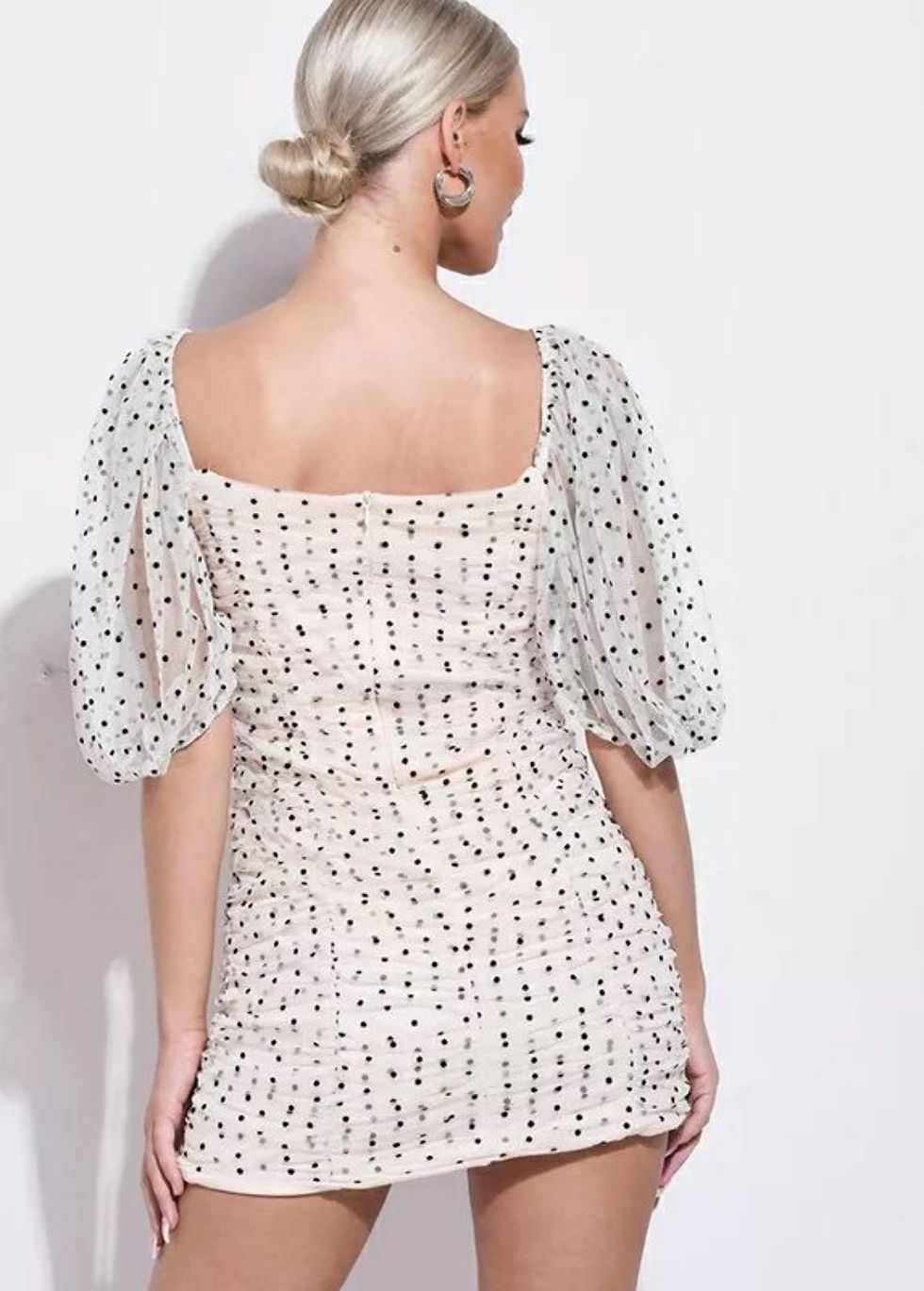 Miniatura: Mini vestido lace polkadot