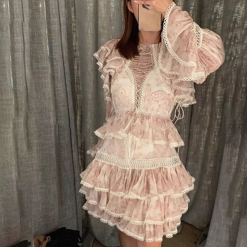 Miniatura: Vestido rufle lace original CFFR