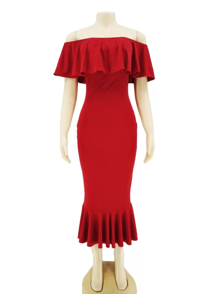 Miniatura: Midi vestido rufle CCX