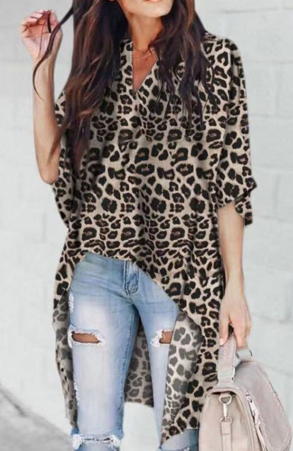 Miniatura: Blusa asimétrica casual long PPZ