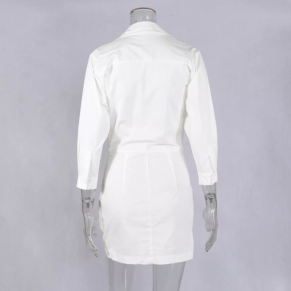 Miniatura: Mini vestido cami simple white CVC