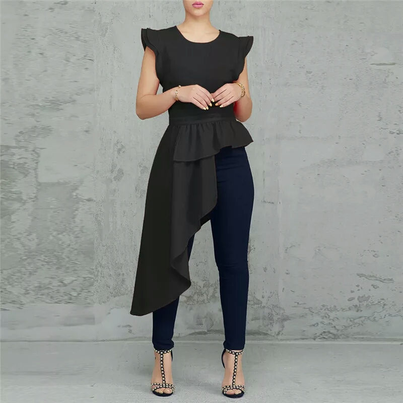 Miniatura: Blusa asimétrica  peplum HGP
