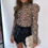 Miniatura: Blusa animal print bodycon con manga boom BBG