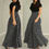 Miniatura: Vestido largo casual polka dot VCV5