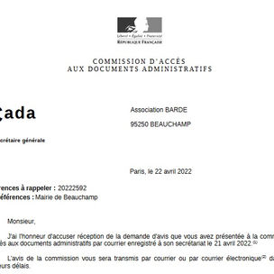 Beauchamp - 59 Ch. butte de la bergère - Nouveau Refus de communication de permis de construire