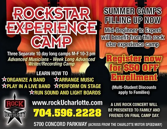 Summer Camp Music Rock University Charlotte Nc