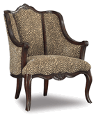 Old time glamorous living room chair