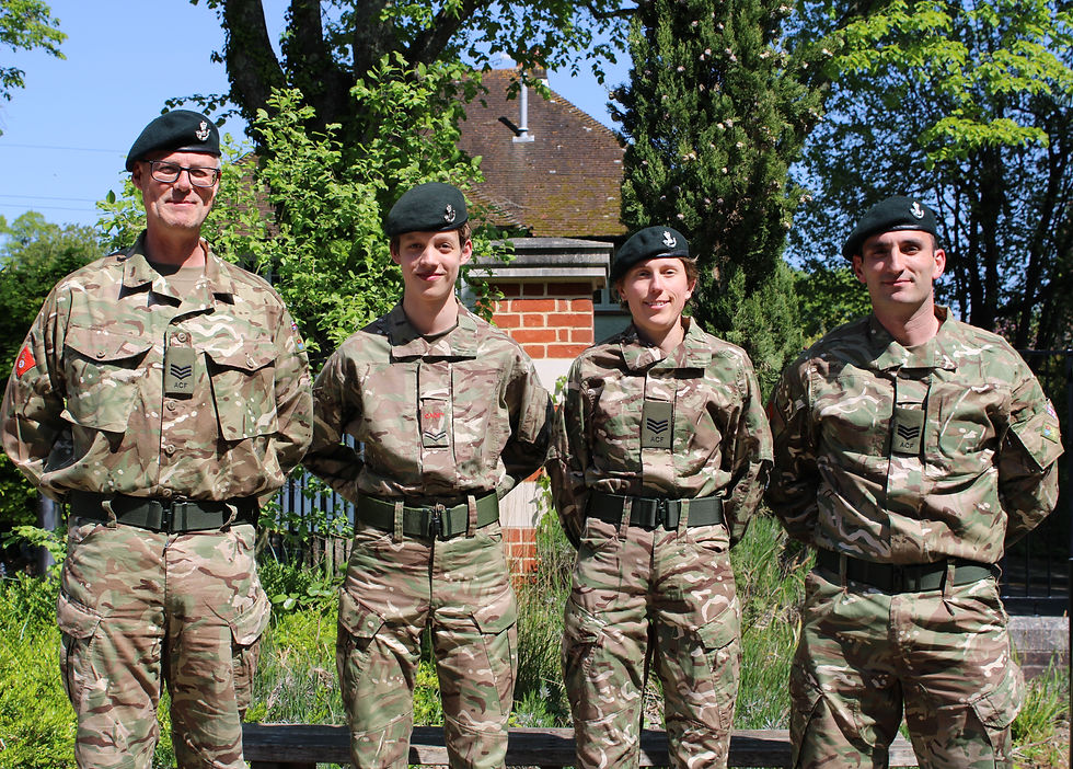 The Westgate Cadet Team in uniform.