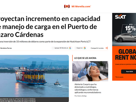 Mi morelia - Proyectan incremento en capacidad de manejo de carga en el Puerto de Lázaro Cárdenas