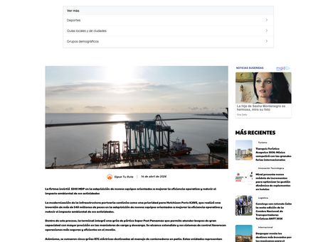 Sigue Tu Ruta - Hutchison Ports ICAVE refuerza su infraestructura con tecnología de última generación