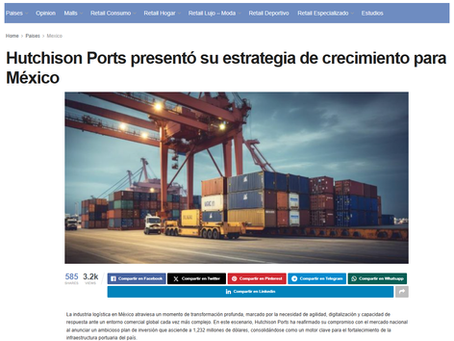 America malls & retail - Hutchison Ports presentó su estrategia de crecimiento para México