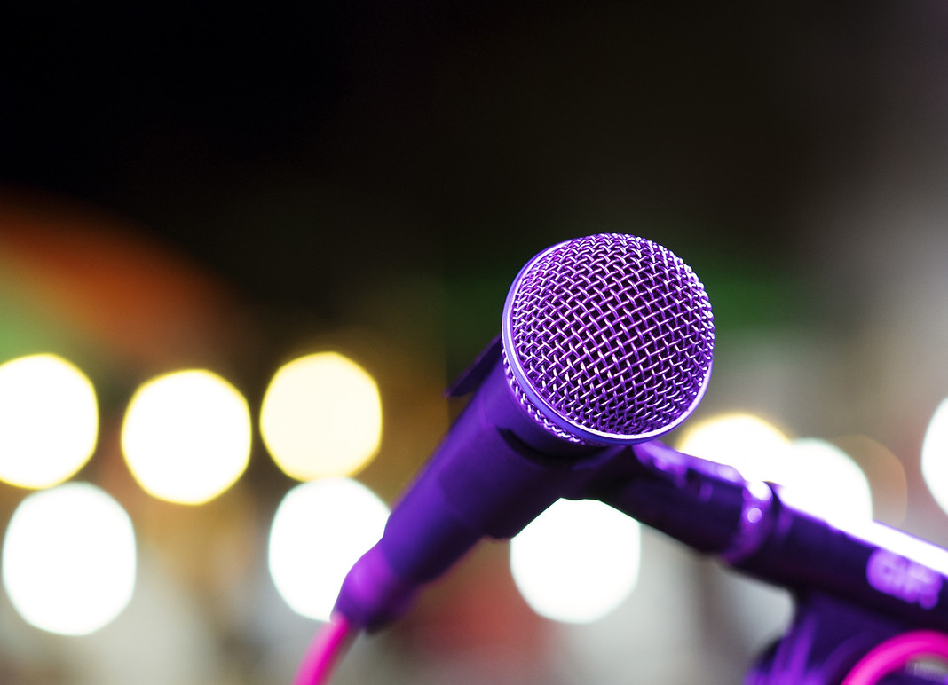 Microphone On Stage