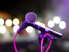 microphone on stage