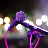 Microphone On Stage