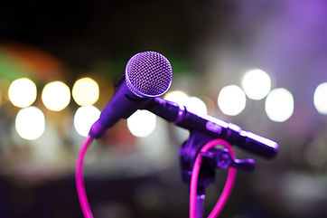 microphone on stage