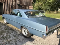 1966 Chevy II Nova restomod blending vintage styling with modern performance, built as a personal legacy project