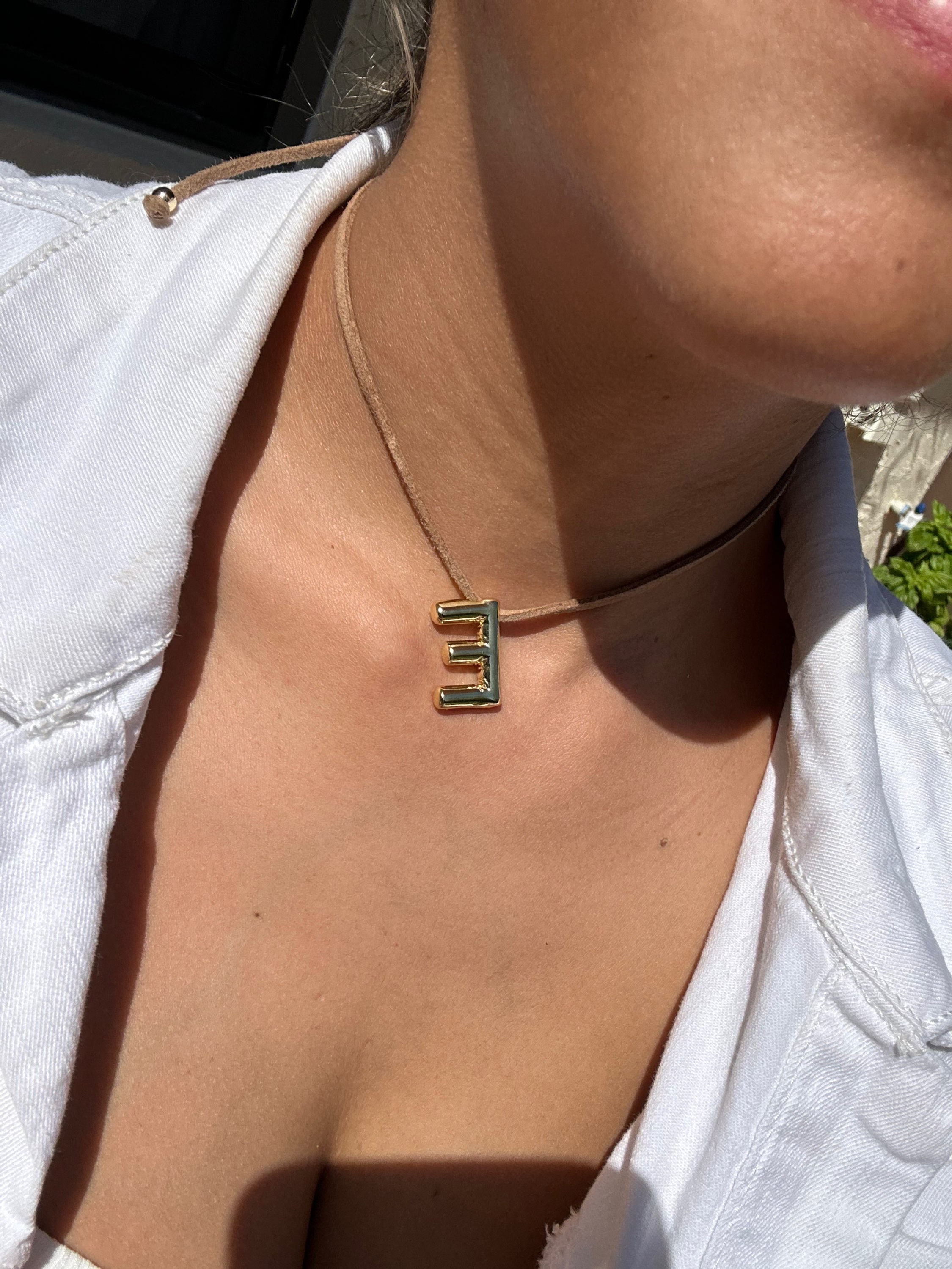 Savannah Bubble Initial Necklace 