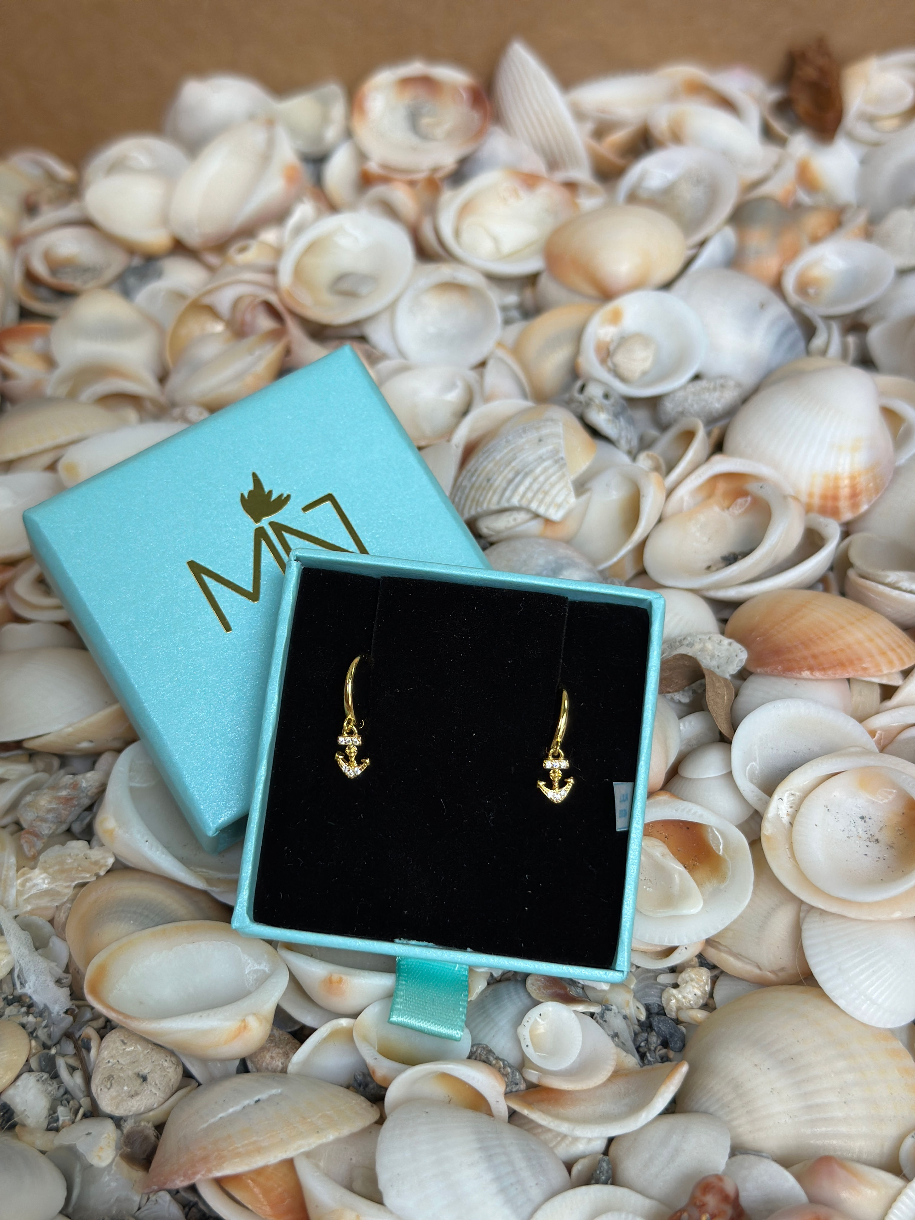 Marina Anchor Drop Earrings