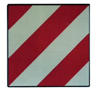 Cofan - Placa De Homologación V-20 Para Cargas Sobresalientes, 500x500 Mm