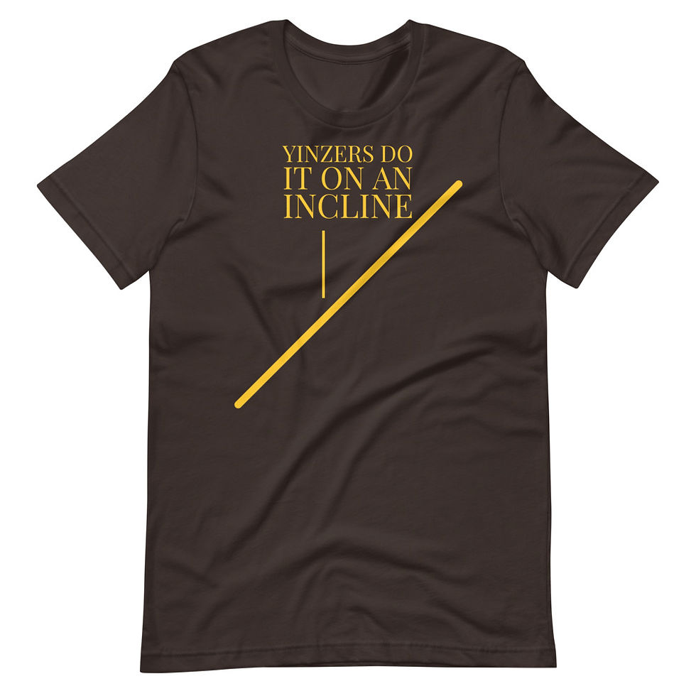 Thumbnail: Pittsburgh Incline T-shirt in asphalt grey byYinzer Clothing Company