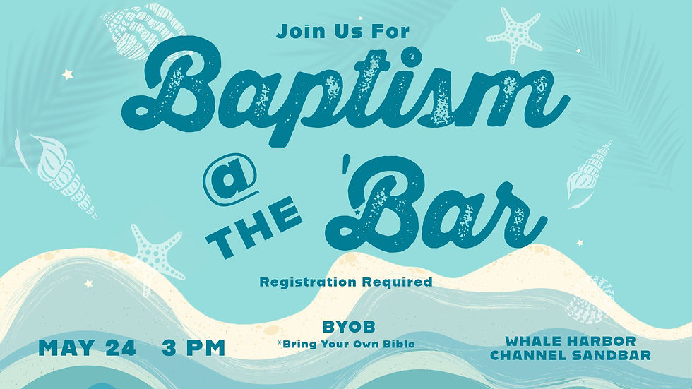 Baptism at the ‘Bar