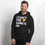 Thumbnail: Pittsburgh Football Men's Pullover Hoodie in black and yellow by Yinzer Clothing Company