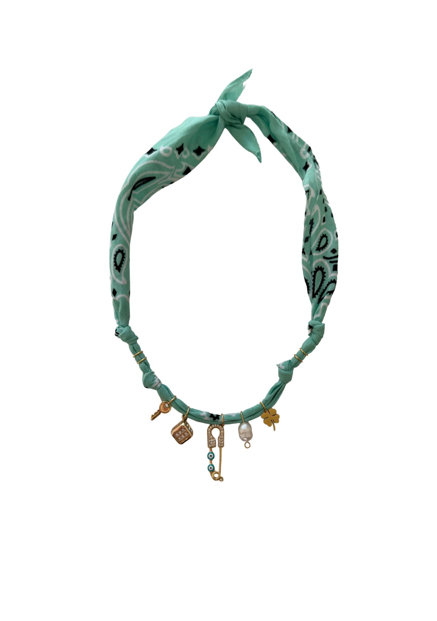 Collier Vegas Members epingle aqua 