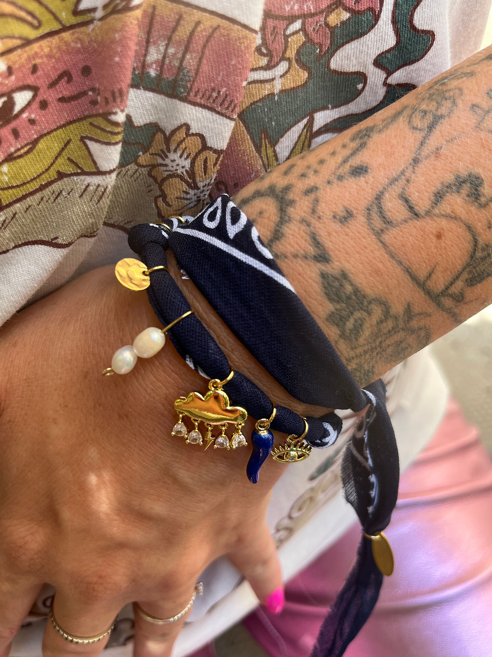 Miniature : Collier nuage Magic Dream marine