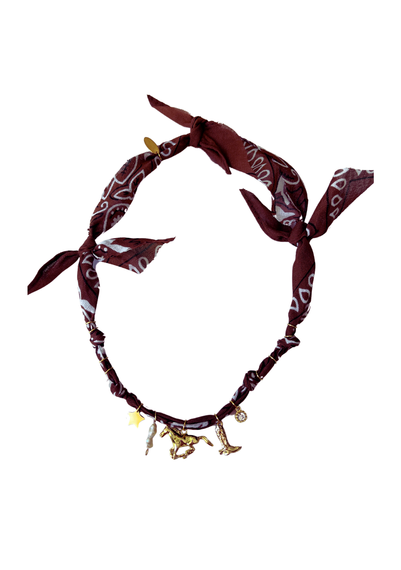 Collier horse Cow-boy lover choco 