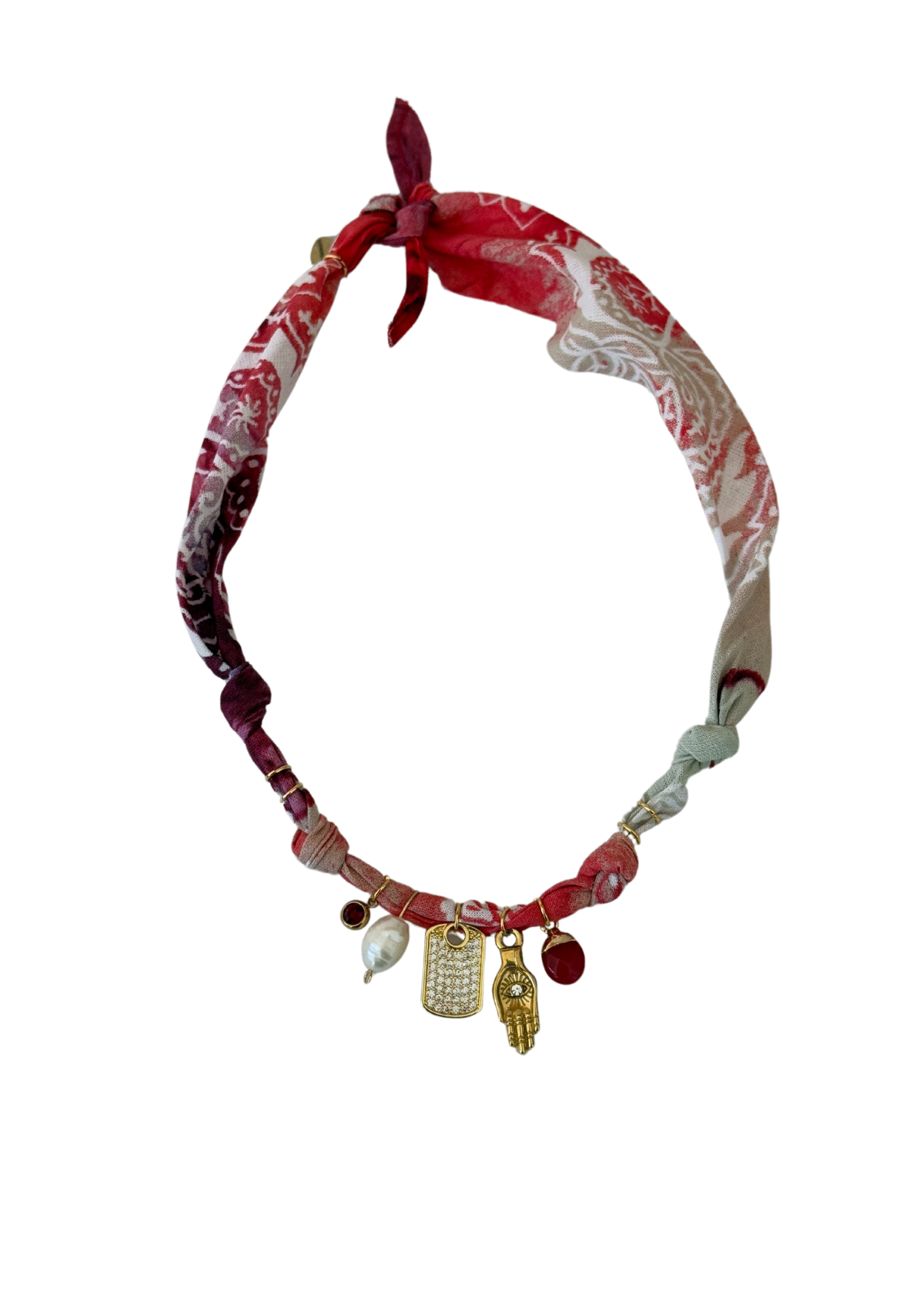 Collier Cosmic Vibes plaque strass 