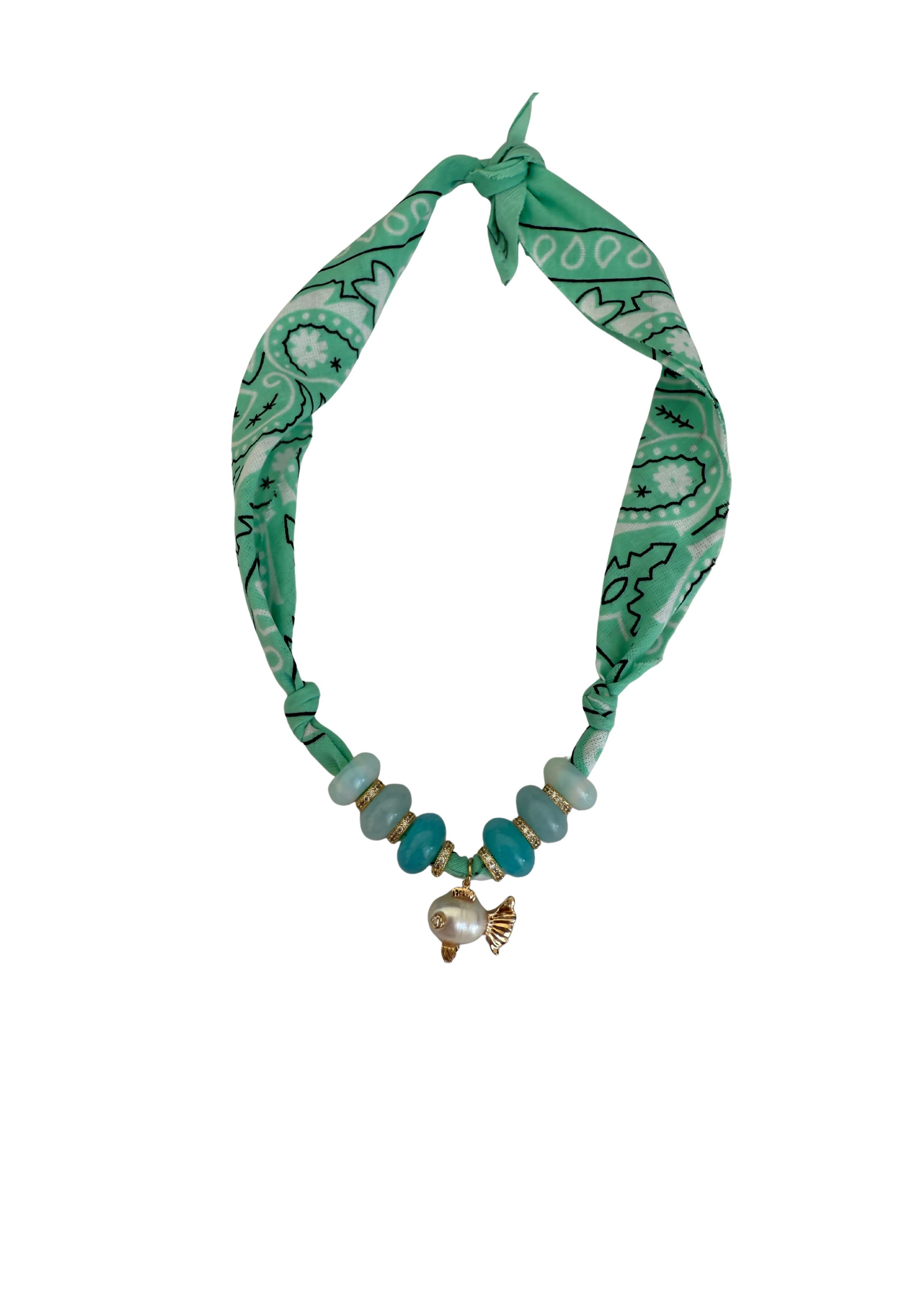 Collier « Mauritius » poisson Aqua 
