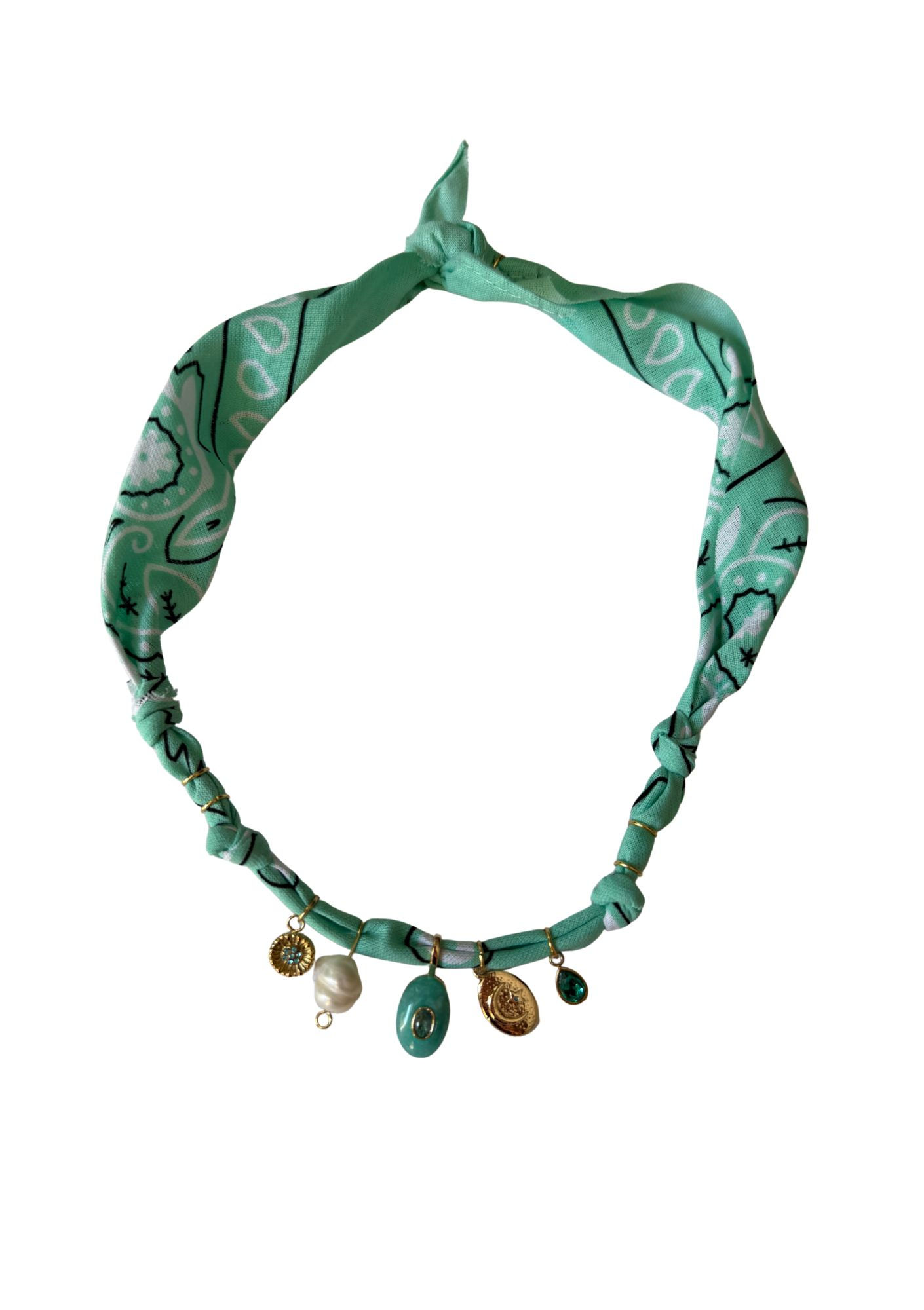 Collier « Aurora » goutte aqua 