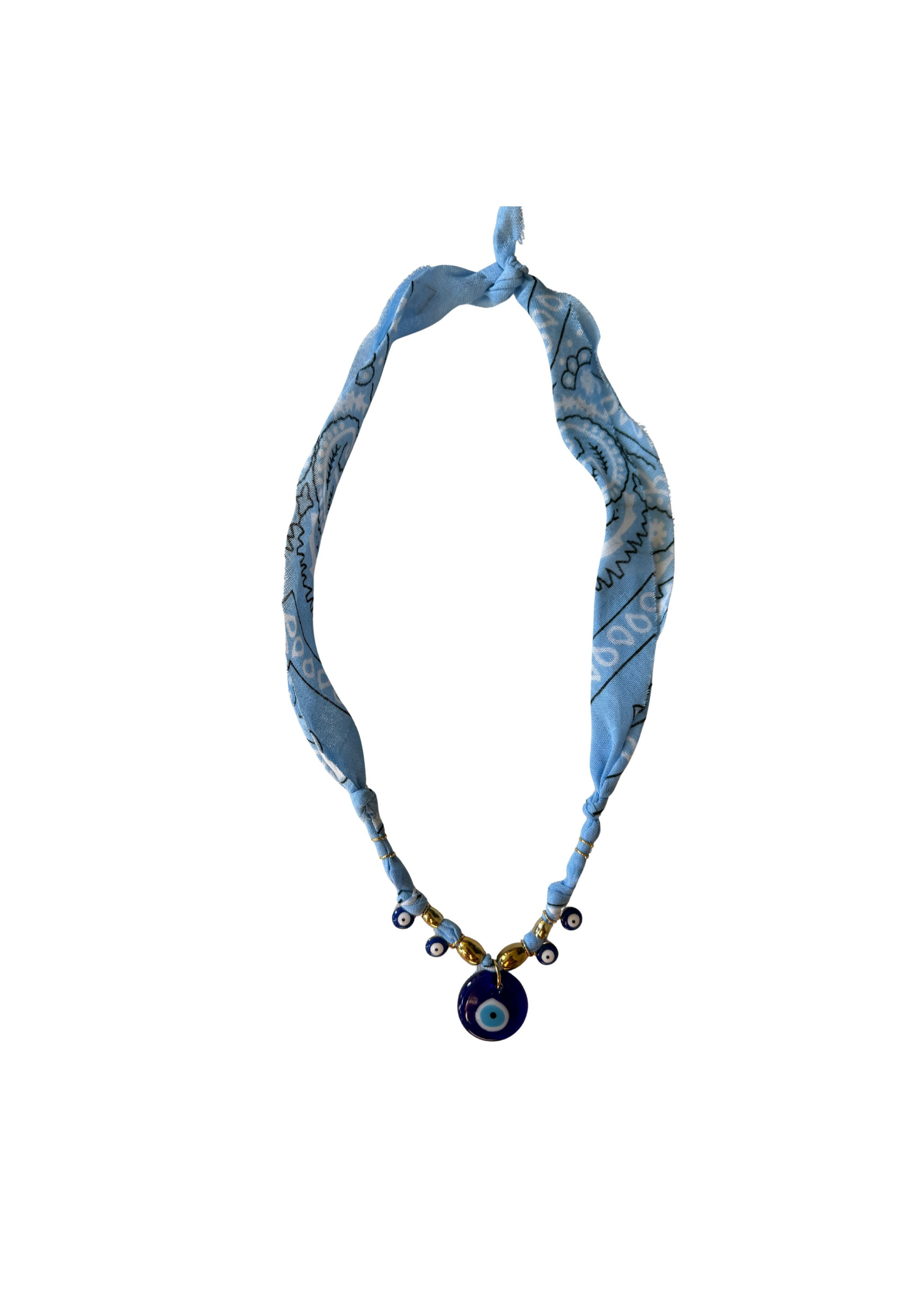 Collier « Nazar » evil eye ciel