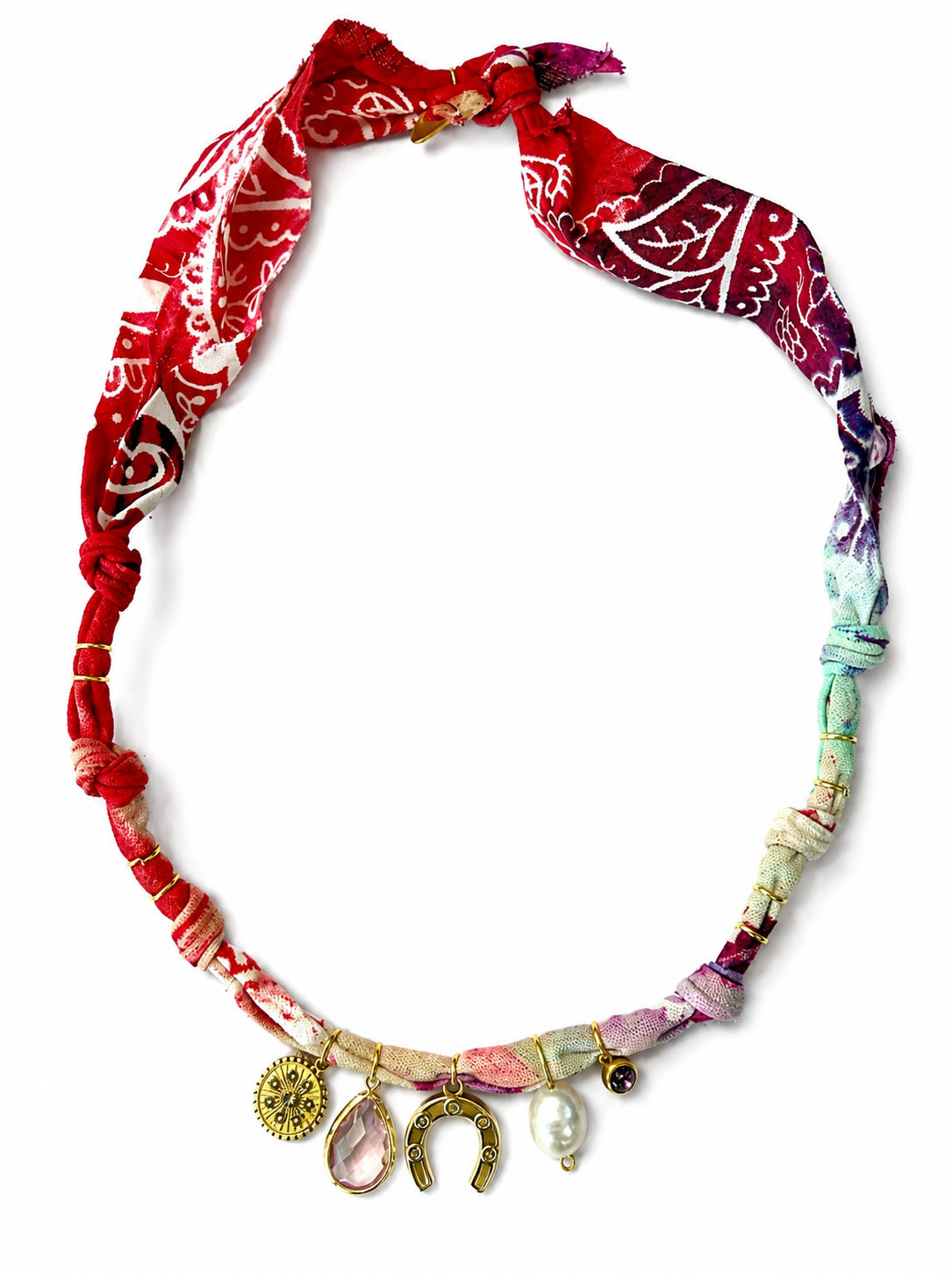 Collier Cosmic Vibes medaille trèfle