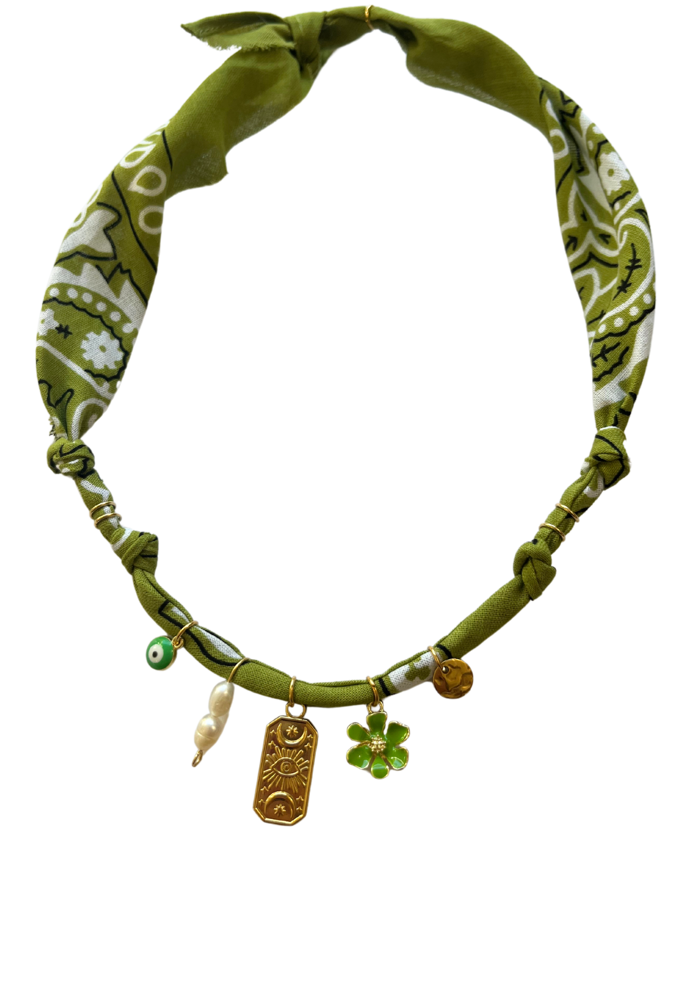 Collier tarot olive 