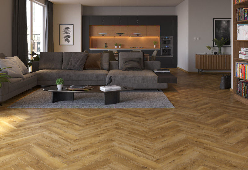 Прев'ю: Ламінат Classen Ville 4V Herringbone 63267 Дуб Бенікарло