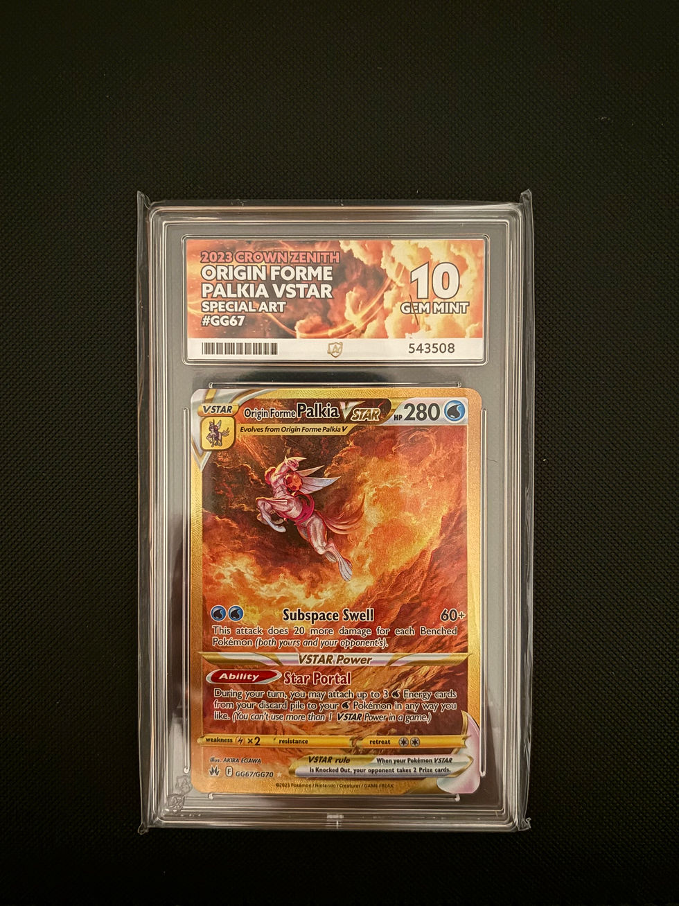 Crown Zenith - Galarian Gallery Palkia Vstar Ace 10