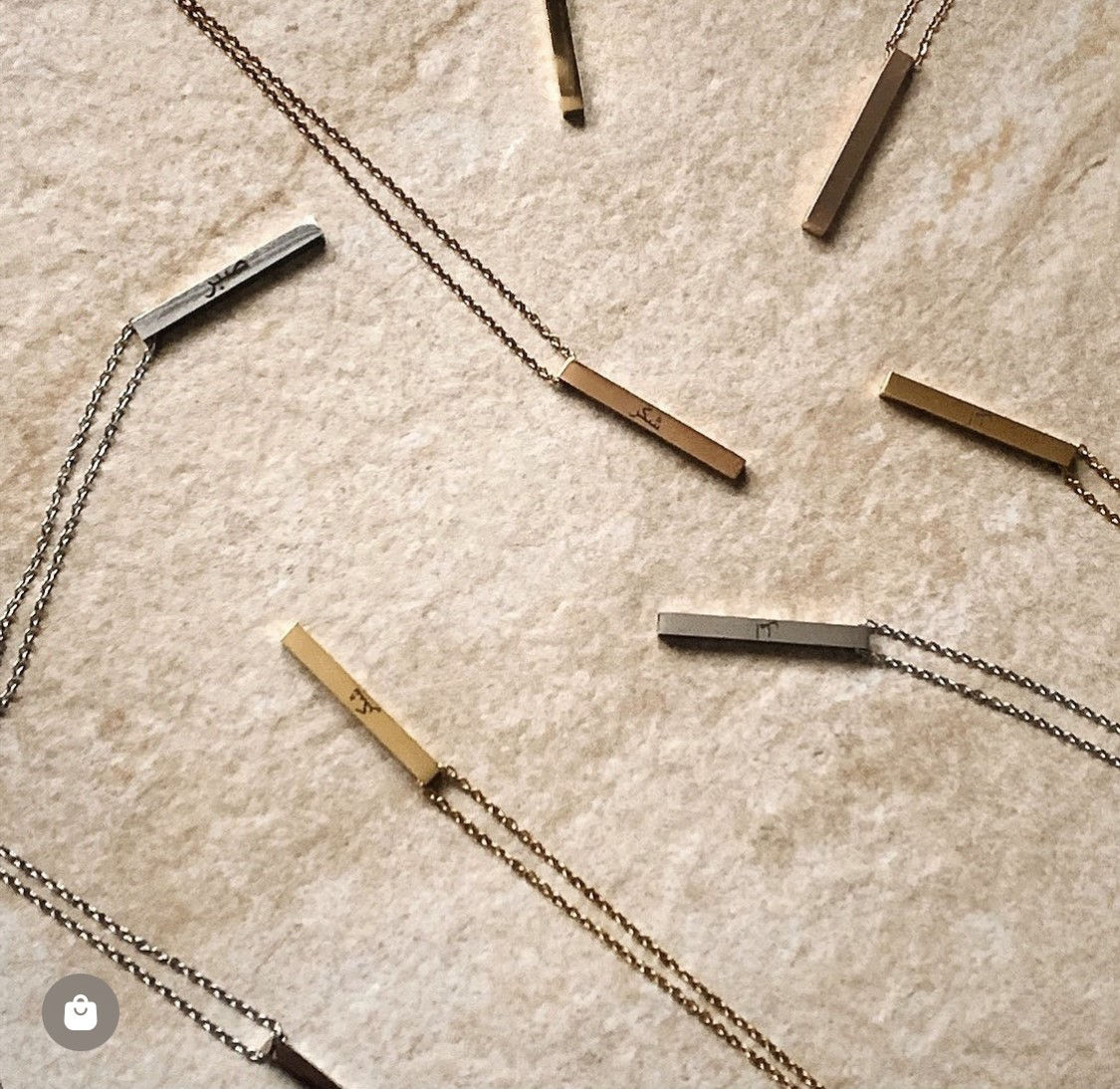 Collier de barre personnalisé personnalisé