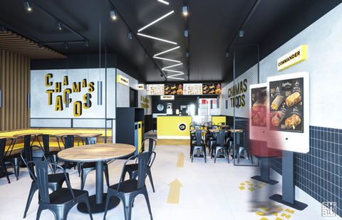Restaurant décoré par un architecte pour restaurant