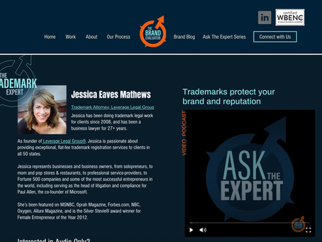 Jessica's guest interview on The Brand Evaluator's Ask the Expert series