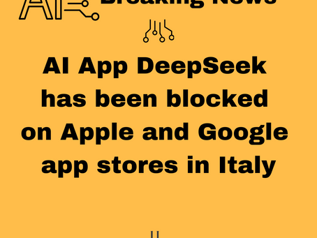 AI Breaking News: DeepSeek AI App blocked in Italy
