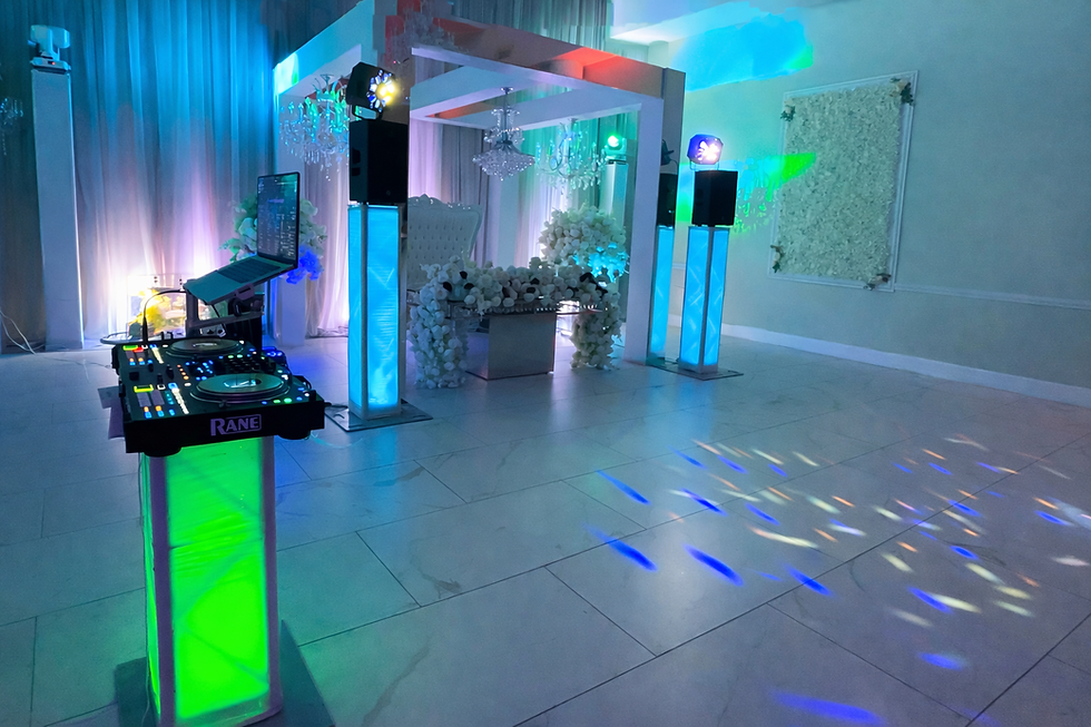premium setup at crystal ballroom Metro west