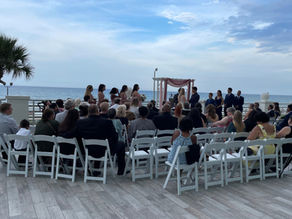 Beach wedding cermony Daytona