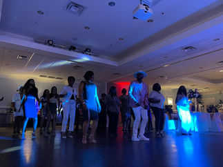 line dancing at birthday party