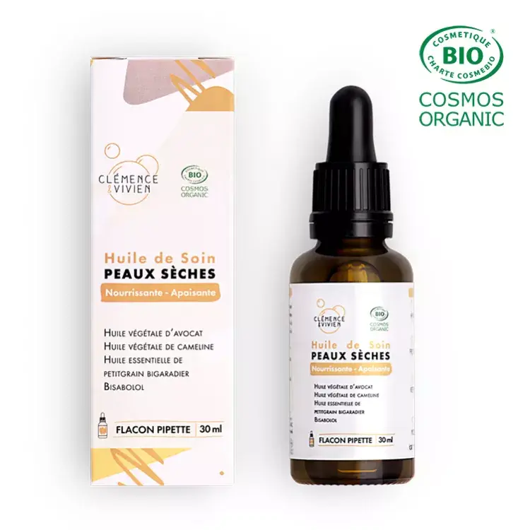 Thumbnail: Huile de Soin Peaux Sèches "CLEMENCE & VIVIEN"