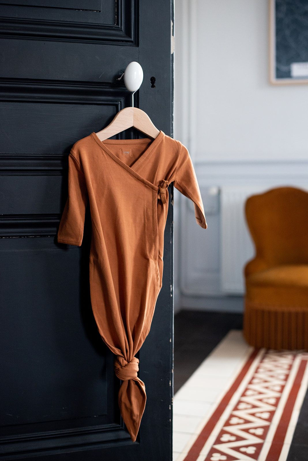 Gigoteuse Kimono Nouée -Dots Nut- BONJOUR LITTLE