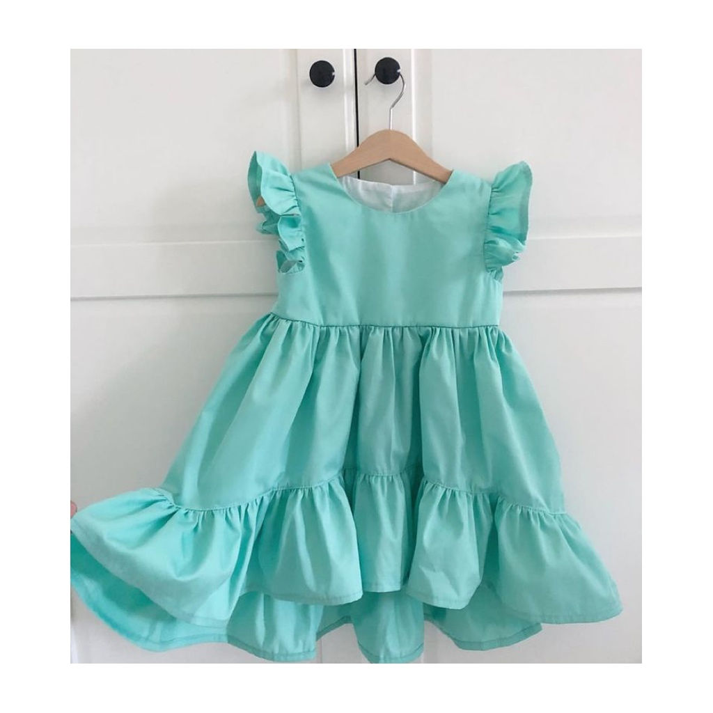 Vestido Janaína turquesa