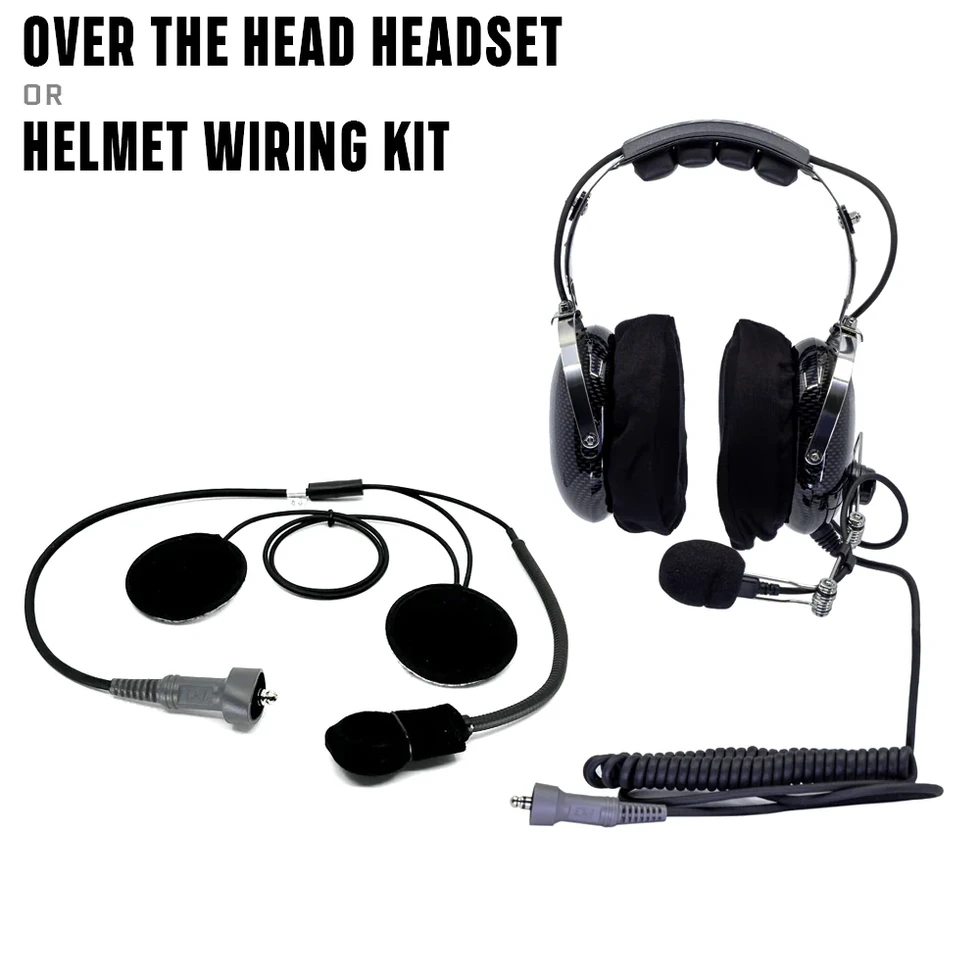 Helmet headsets included with TRAX communications package for off-road riding