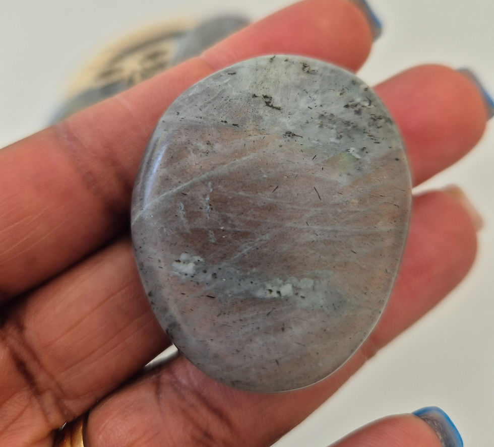 galet plat labradorite violette